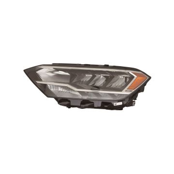 Headlight Assembly Composite Left Composite Type w/o Black Edged Lens for Volkswagen Jetta 2019-2023