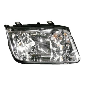 Headlight Assembly Composite Right To VIN# 2108641 Late Design w/o Fog Lamps w/Chrome Bezel for Volkswagen Jetta 1999-2002
