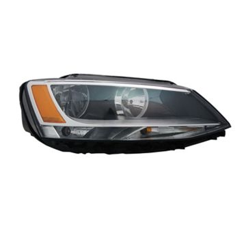Headlight Assembly Composite Right for Volkswagen Jetta Sedan 2011-2016