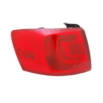 Tail Light Assembly Left Outer Halogen w/o Rear Fog Lamp CAPA for Volkswagen Jetta 2011-2018