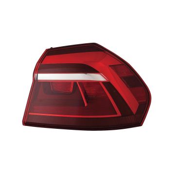 Tail Light Assembly Right Outer Bulb Type From 7-4-16 Tinted CAPA for Volkswagen Passat 2017-2019
