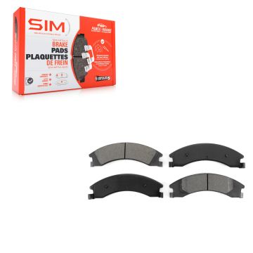Rear Semi-Metallic Disc Brake Pads SIM-1329 For Ford E-350 Super Duty E-250 E-150 E-450 Econoline