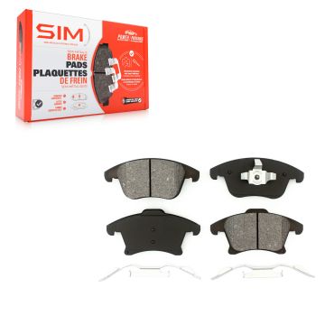 Front Semi-Metallic Disc Brake Pads SIM-1653 For Ford Fusion Lincoln MKZ Police Responder Hybrid SSV