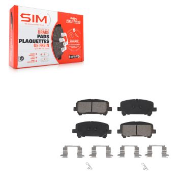 Rear Semi-Metallic Disc Brake Pads SIM-1806 For 2015-2020 Chevrolet Colorado GMC Canyon