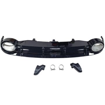Audi A6 C7 2012-2015 (for Normal/without S Line) RS6 Style Rear Bumper Diffuser with Exhaust Tips