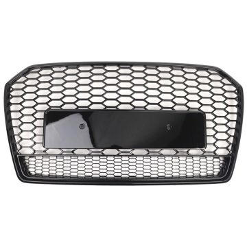 Audi A6 S6 C7.5 2016-2018 RS6 Style Front Grille Honeycomb with Black Trim