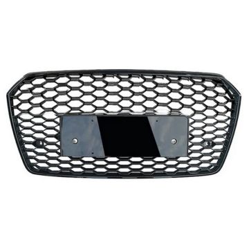 Audi A7 S7 C7.5 2016-2018 RS7 Style Front Grille Gloss Black Honeycomb