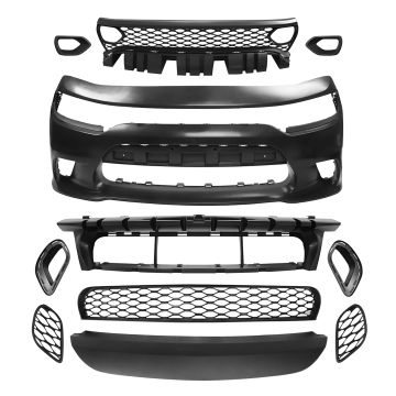 Dodge Charger 2015-2023 Front Bumper Conversion upgrade to SRT8 Hellcat Style Look Body KIT