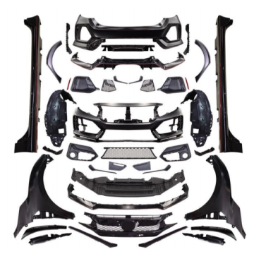 Honda Civic Hatchback 2017-2021 Wide Bumper Body Kit to Type R Style Look