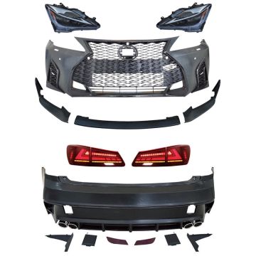 Lexus IS250 IS350 2006-2013 Front Rear Bumper Conversion Body KIT upgrade to 2021+ F Sport Style Look