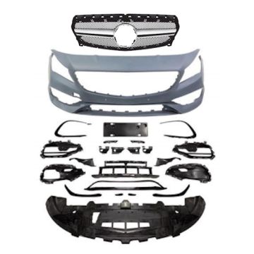 Mercedes Benz CLA250 W117 2014-2019 Front Body Bumper Conversion KIT upgrade to CLA45 AMG Style Look