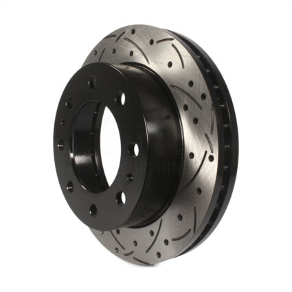 Front Coated Drilled Slotted Disc Brake Rotor (1 Piece Only) DS1-56829 For GMC Chevrolet Sierra 2500