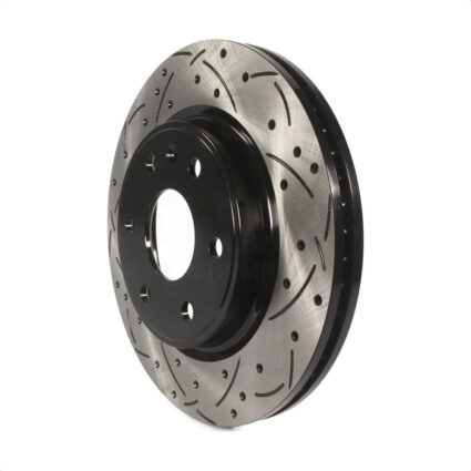 Front Coated Drilled Slotted Disc Brake Rotor (1 Piece Only) DS1-580560 For GMC Acadia Buick Enclave