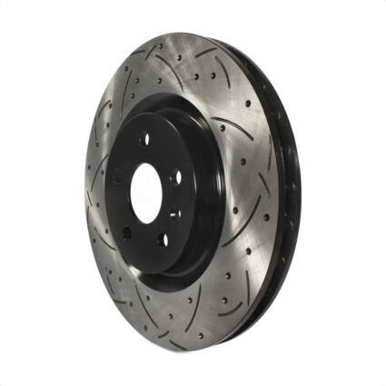 Front Coated Drilled Slotted Disc Brake Rotor (1 Piece Only) DS1-580756 For Chevrolet Camaro Pontiac