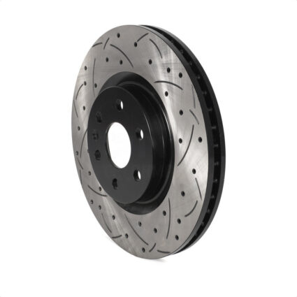 Front Coated Drilled Slotted Disc Brake Rotor (1 Piece Only) DS1-580762 For Cadillac SRX Saab 9-4X