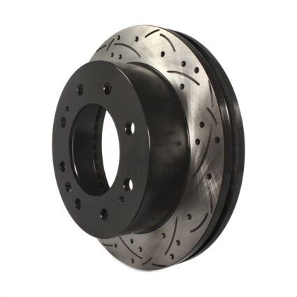 Front Coated Drilled Slotted Disc Brake Rotor (1 Piece Only) DS1-580875 For GMC Chevrolet Sierra HD