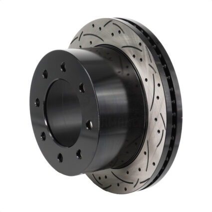 Rear Coated Drilled Slotted Disc Brake Rotor (1 Piece Only) DS1-580895 For GMC Sierra 3500 HD