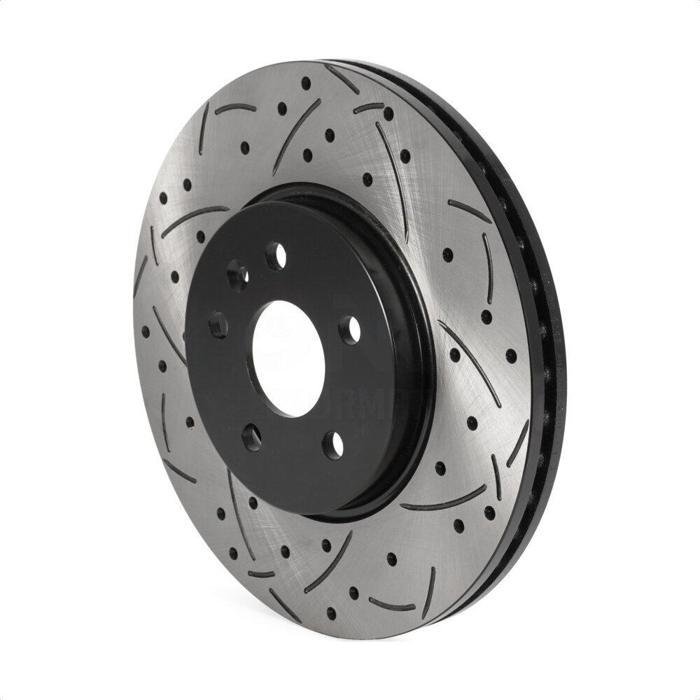 Front Coated Drilled Slotted Disc Brake Rotor (1 Piece Only) DS1-581025 For Chevrolet Buick Encore