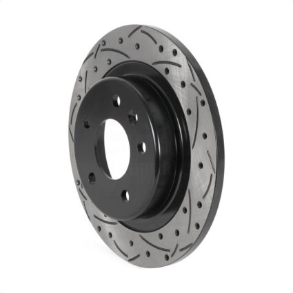 Rear Coated Drilled Slotted Disc Brake Rotor (1 Piece Only) DS1-581999 For Chevrolet Equinox GMC