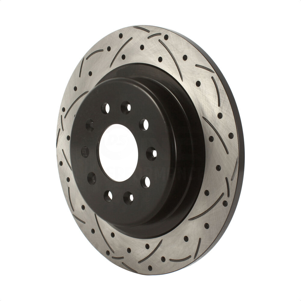 Rear Coated Drilled Slotted Disc Brake Rotor (1 Piece Only) DS1-582032 For Buick Envision