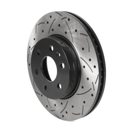 Front Coated Drilled Slotted Disc Brake Rotor (1 Piece Only) DS1-582038 For Chevrolet Colorado GMC