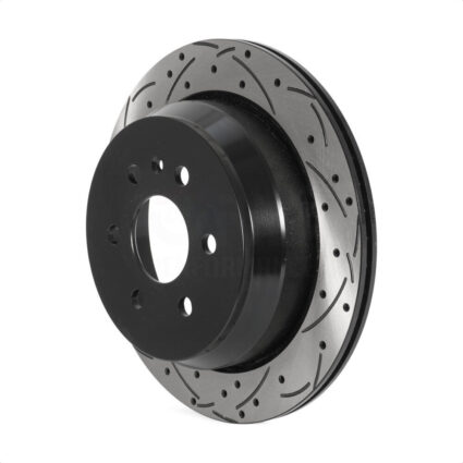 Rear Coated Drilled Slotted Disc Brake Rotor (1 Piece Only) DS1-582039 For Chevrolet Colorado GMC