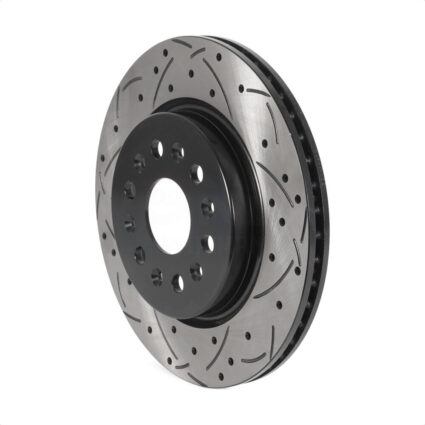 Rear Coated Drilled Slotted Disc Brake Rotor (1 Piece Only) DS1-582060 For Chevrolet Cadillac XT5