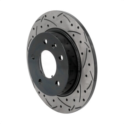 Rear Coated Drilled Slotted Disc Brake Rotor (1 Piece Only) DS1-582680 For Chevrolet Trailblazer GX