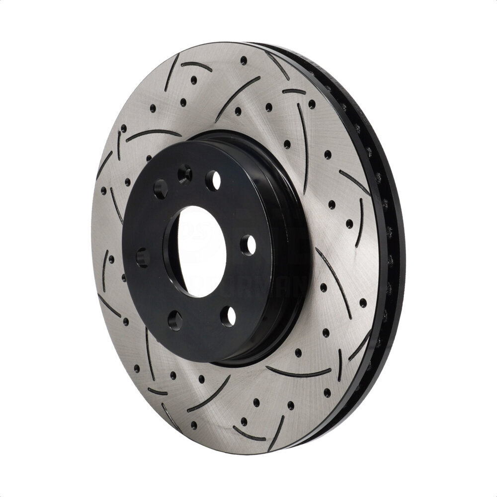 Front Coated Drilled Slotted Disc Brake Rotor (1 Piece Only) DS1-582733 For Chevrolet Colorado GMC