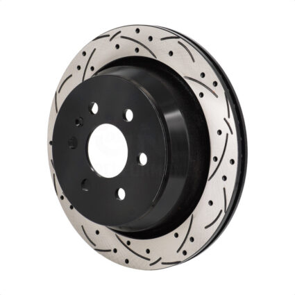 Rear Coated Drilled Slotted Disc Brake Rotor (1 Piece Only) DS1-582743 For Chevrolet Colorado GMC