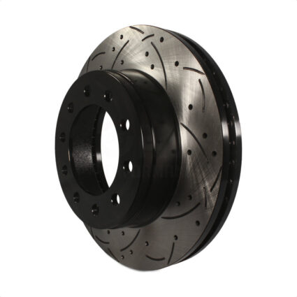 Front Coated Drilled Slotted Disc Brake Rotor (1 Piece Only) DS1-680305 For Ford F-350 Super Duty