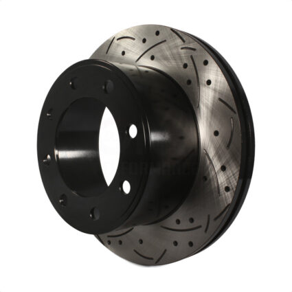 Rear Coated Drilled Slotted Disc Brake Rotor (1 Piece Only) DS1-680394 For Ford F-350 Super Duty