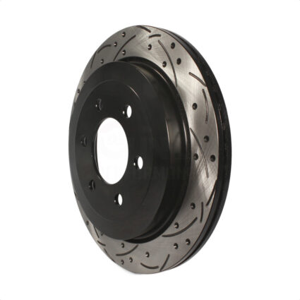 Rear Coated Drilled Slotted Disc Brake Rotor (1 Piece Only) DS1-680507 For Ford Expedition Lincoln