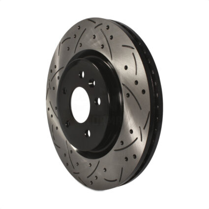 Front Coated Drilled Slotted Disc Brake Rotor (1 Piece Only) DS1-680758 For Ford Explorer Flex MKT