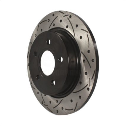 Rear Coated Drilled Slotted Disc Brake Rotor (1 Piece Only) DS1-680931 For Ford Focus
