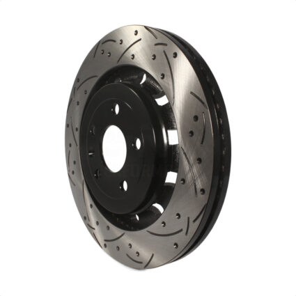 Front Coated Drilled Slotted Disc Brake Rotor (1 Piece Only) DS1-680982 For Ford Explorer Flex Sedan