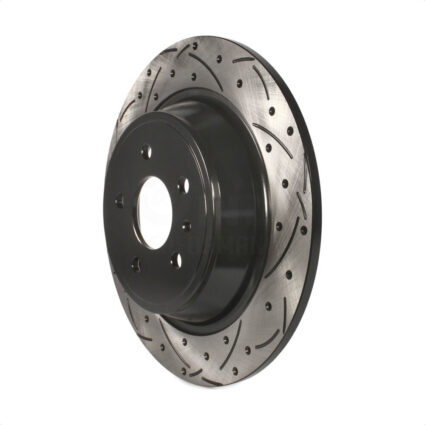 Rear Coated Drilled Slotted Disc Brake Rotor (1 Piece Only) DS1-681013 For Ford Escape Fusion MKC