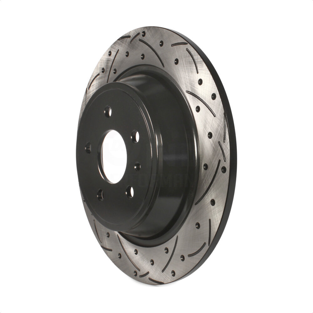 Rear Coated Drilled Slotted Disc Brake Rotor (1 Piece Only) DS1-681013 For Ford Escape Fusion MKC