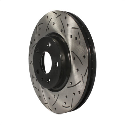 Front Coated Drilled Slotted Disc Brake Rotor (1 Piece Only) DS1-681014 For Ford Fusion Lincoln MKZ