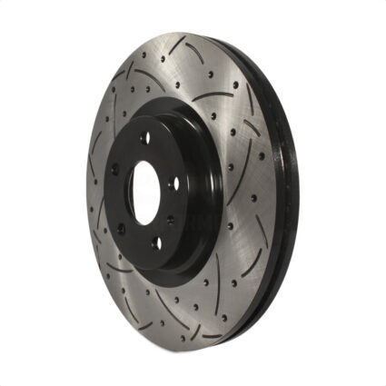 Front Coated Drilled Slotted Disc Brake Rotor (1 Piece Only) DS1-681015 For Ford Fusion Lincoln MKZ