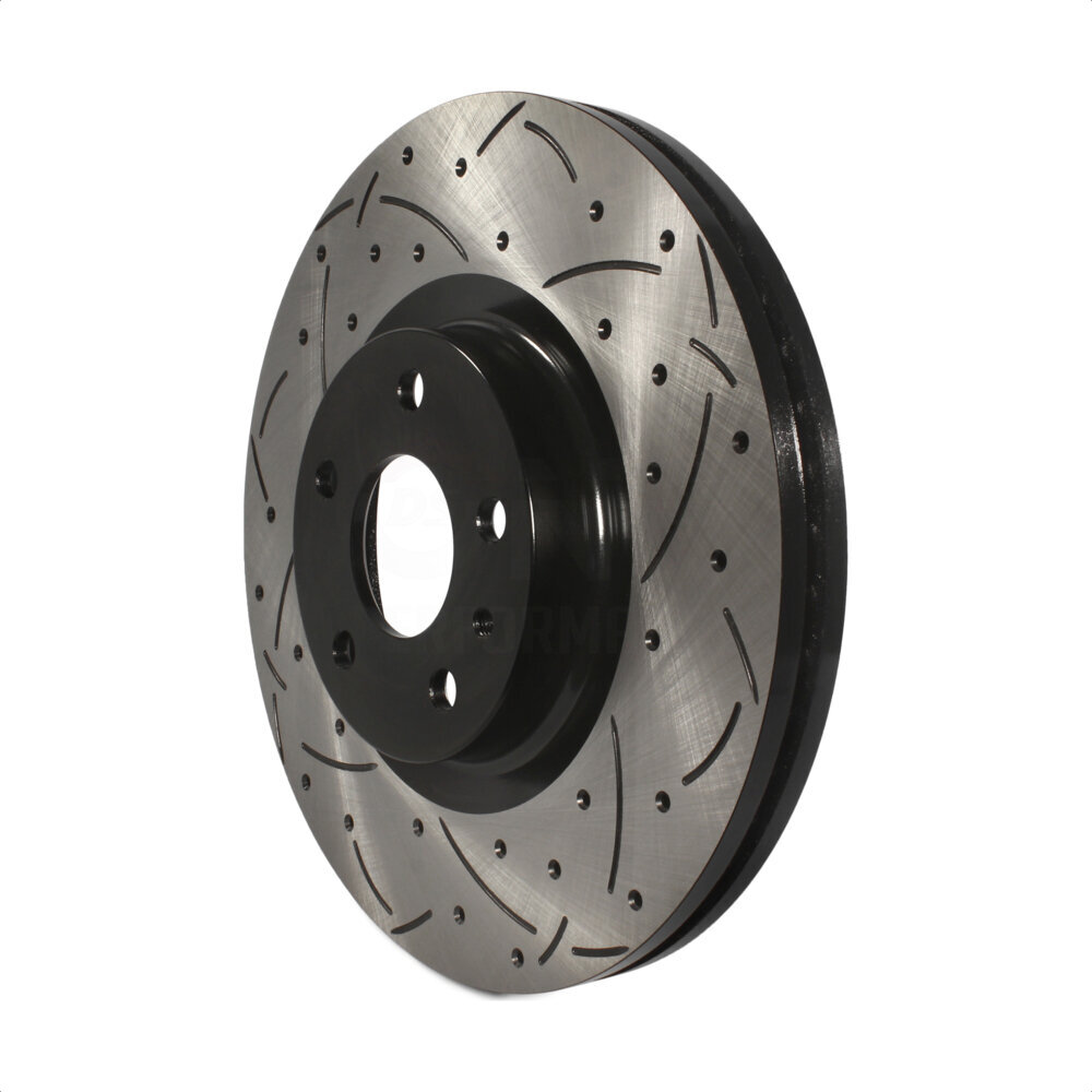 Front Coated Drilled Slotted Disc Brake Rotor (1 Piece Only) DS1-681015 For Ford Fusion Lincoln MKZ