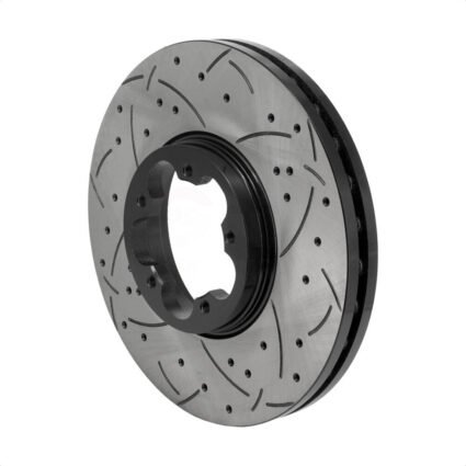 Front Coated Drilled Slotted Disc Brake Rotor (1 Piece Only) DS1-681781 For Ford Transit-250