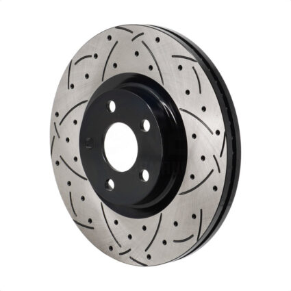 Front Coated Drilled Slotted Disc Brake Rotor (1 Piece Only) DS1-682072 For 17-20 Lincoln MKZ 2.0L