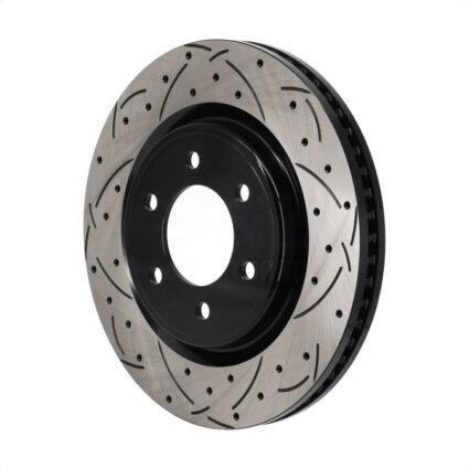 Front Coated Drilled Slotted Disc Brake Rotor (1 Piece Only) DS1-682746 For Ford F-150 Bronco