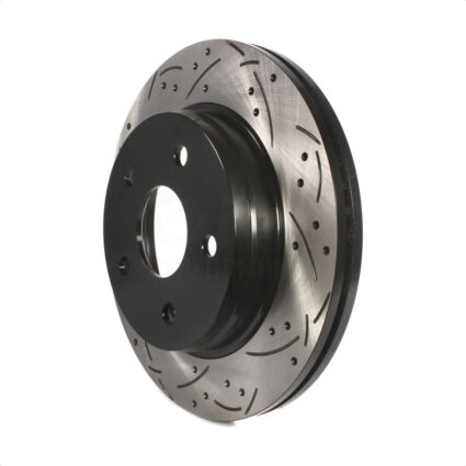 Front Coated Drilled Slotted Disc Brake Rotor (1 Piece Only) DS1-780073 For Ram 1500 Classic Dodge