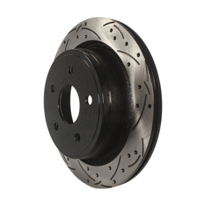 Rear Coated Drilled Slotted Disc Brake Rotor (1 Piece Only) DS1-780082 For Ram 1500 Classic Dodge