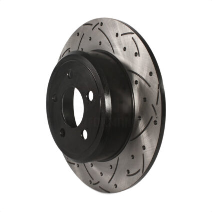 Rear Coated Drilled Slotted Disc Brake Rotor (1 Piece Only) DS1-780254 For Dodge Chrysler 300 Magnum