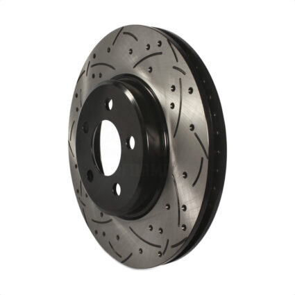 Front Coated Drilled Slotted Disc Brake Rotor (1 Piece Only) DS1-780255 For Dodge Chrysler 300
