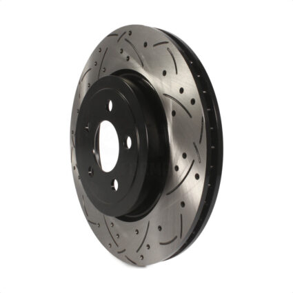 Front Coated Drilled Slotted Disc Brake Rotor (1 Piece Only) DS1-780256 For Dodge Chrysler 300