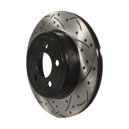Rear Coated Drilled Slotted Disc Brake Rotor (1 Piece Only) DS1-780257 For Dodge Chrysler 300 Magnum